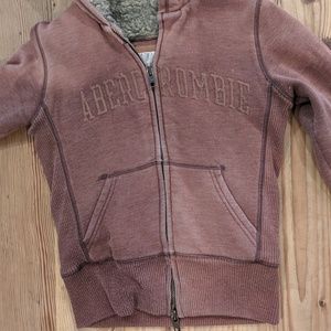 Vintage Abercrombie & Fitch Sherpa Fur Hoodie